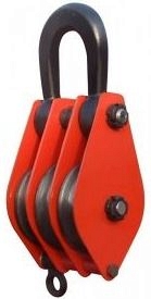 Блок монтажный трехрольный с ушком HQLK 3-50 К3 50т Блок монтажный трехрольный с ушком HQLK 3-50 К3 50т