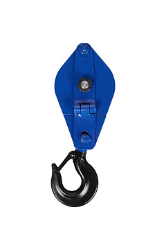 Блок монтажный однорольный с крюком TOR 1 т с откидной щекой (S)* Блок монтажный однорольный с крюком TOR 1 т с откидной щекой (S)*