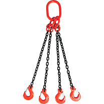 Строп цепной TOR 4СЦ г/п 26,5 т 1,0 м с самозакрывающимися крюками