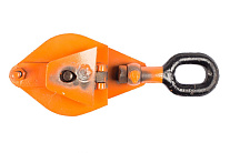 Блок монтажный однорольный с ушком TOR 0,5 т с откидной щекой Блок монтажный однорольный с ушком TOR 0,5 т с откидной щекой