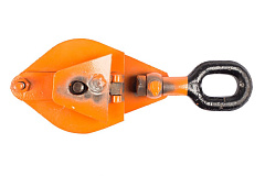 Блок монтажный однорольный с ушком TOR 0,5 т с откидной щекой Блок монтажный однорольный с ушком TOR 0,5 т с откидной щекой