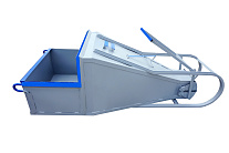 Бадья для бетона «Туфелька» 0,5 с одночелюстным затвором и рычажным приводом Бадья для бетона «Туфелька» 0,5 с одночелюстным затвором и рычажным приводом