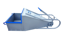 Бадья для бетона «Туфелька» 0,5 с одночелюстным затвором и рычажным приводом Бадья для бетона «Туфелька» 0,5 с одночелюстным затвором и рычажным приводом