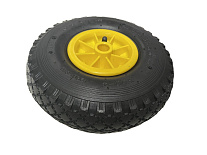 Колесо пневматическое резиновое 260 мм PR1805-2 (желтое) Колесо пневматическое резиновое 260 мм PR1805-2 (желтое)
