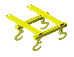 Навеска на вилы траверса для биг-бэгов TBBV-2,5 Навеска на вилы траверса для биг-бэгов TBBV-2,5