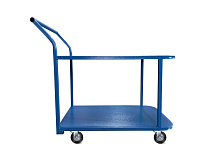 Тележка платформенная TOR ТП-2Я (600х900) 2х-ярусная (125мм)  Тележка платформенная TOR ТП-2Я (600х900) 2х-ярусная (125мм)