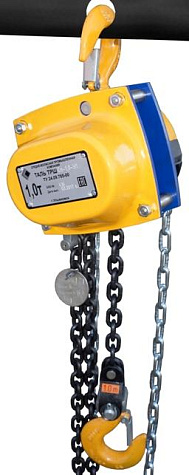 Таль ручная шестеренная цепная стационарная ТРШСп 1,0 т 3 м УХЛ1 -60/+40 Таль ручная шестеренная цепная стационарная ТРШСп 1,0 т 3 м УХЛ1 -60/+40