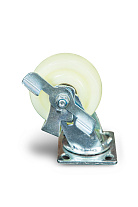 Колесо большегрузное поворотное SCdnb 55 125 мм полипропиленовое с тормозом Колесо большегрузное поворотное SCdnb 55 125 мм полипропиленовое с тормозом