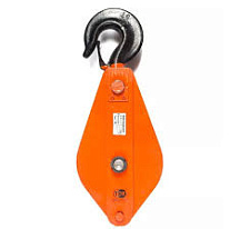 Блок монтажный однорольный с крюком TOR 5 т с откидной щекой (T)* Блок монтажный однорольный с крюком TOR 5 т с откидной щекой (T)*