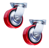 Колесо поворотное PU/металл (C550S/PU2040CB3ra/TG) 200 мм Колесо поворотное PU/металл (C550S/PU2040CB3ra/TG) 200 мм