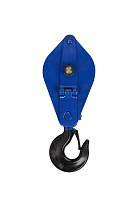 Блок монтажный однорольный с  крюком TOR HQG(L) K1-2,0 т с откидной щекой (S)