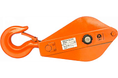 Блок монтажный однорольный с крюком TOR 3,2 т с откидной щекой (S)* Блок монтажный однорольный с крюком TOR 3,2 т с откидной щекой (S)*