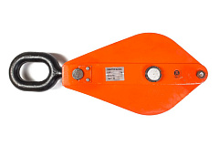 Блок монтажный однорольный с ушком TOR 10 т с откидной щекой Блок монтажный однорольный с ушком TOR 10 т с откидной щекой