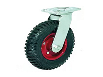 Колесо литое резиновое 200 мм PP200 с протектором, без кронштейна Колесо литое резиновое 200 мм PP200 с протектором, без кронштейна