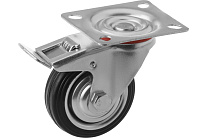 Колесо поворотное резина SCb 97 85 мм с тормозом (F) Колесо поворотное резина SCb 97 85 мм с тормозом (F)