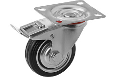 Колесо поворотное резина SCb 97 85 мм с тормозом (F) Колесо поворотное резина SCb 97 85 мм с тормозом (F)