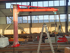 Кран консольный поворотный ручной TOR PSJ43050 500 кг, высота 4 м, стрела 3 м Кран консольный поворотный ручной TOR PSJ43050 500 кг, высота 4 м, стрела 3 м