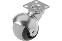 Колесо мебельное поворотное резиновое SCmg 20 40 мм Колесо мебельное поворотное резиновое SCmg 20 40 мм