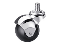 Колесо мебельное поворотное резиновое SCmt 20 40 мм с болтом Колесо мебельное поворотное резиновое SCmt 20 40 мм с болтом
