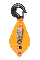 Блок монтажный однорольный с крюком TOR 2 т с откидной щекой (K)* Блок монтажный однорольный с крюком TOR 2 т с откидной щекой (K)*