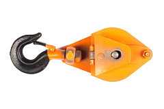 Блок монтажный однорольный с крюком TOR 1 т с откидной щекой Блок монтажный однорольный с крюком TOR 1 т с откидной щекой