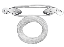 Полиспаст TOR 2-блочный г/п 200кг с канатом 20 м Полиспаст TOR 2-блочный г/п 200кг с канатом 20 м