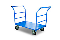 Тележка платформенная TOR ТП-Д (700х1200) с двумя ручками (колеса 200) Тележка платформенная TOR ТП-Д (700х1200) с двумя ручками (колеса 200)